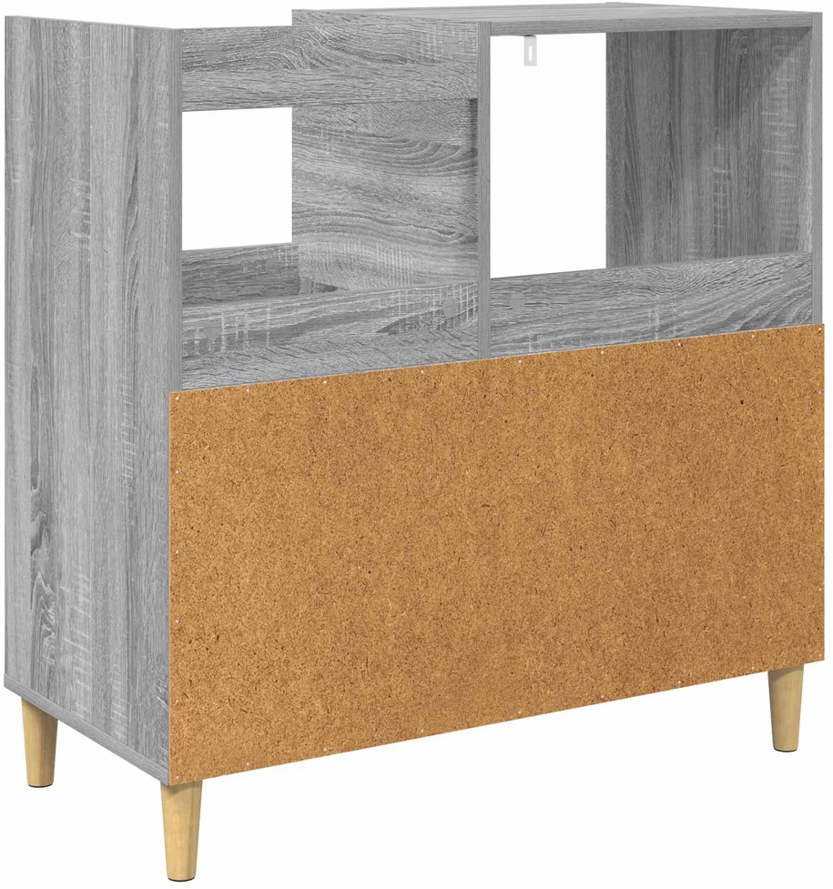 Plokštelių grotuvo stovas Pilka Sonoma 82 x 39,5 x 82,5 cm