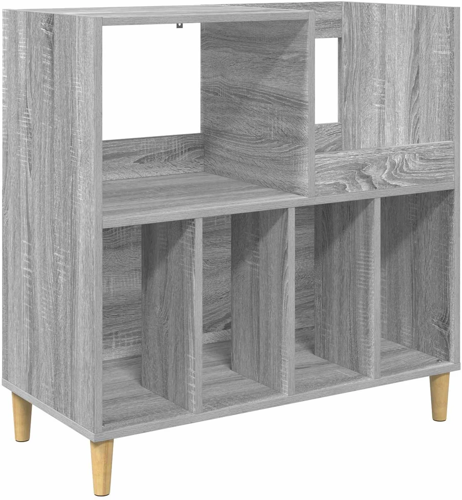 Plokštelių grotuvo stovas Pilka Sonoma 82 x 39,5 x 82,5 cm