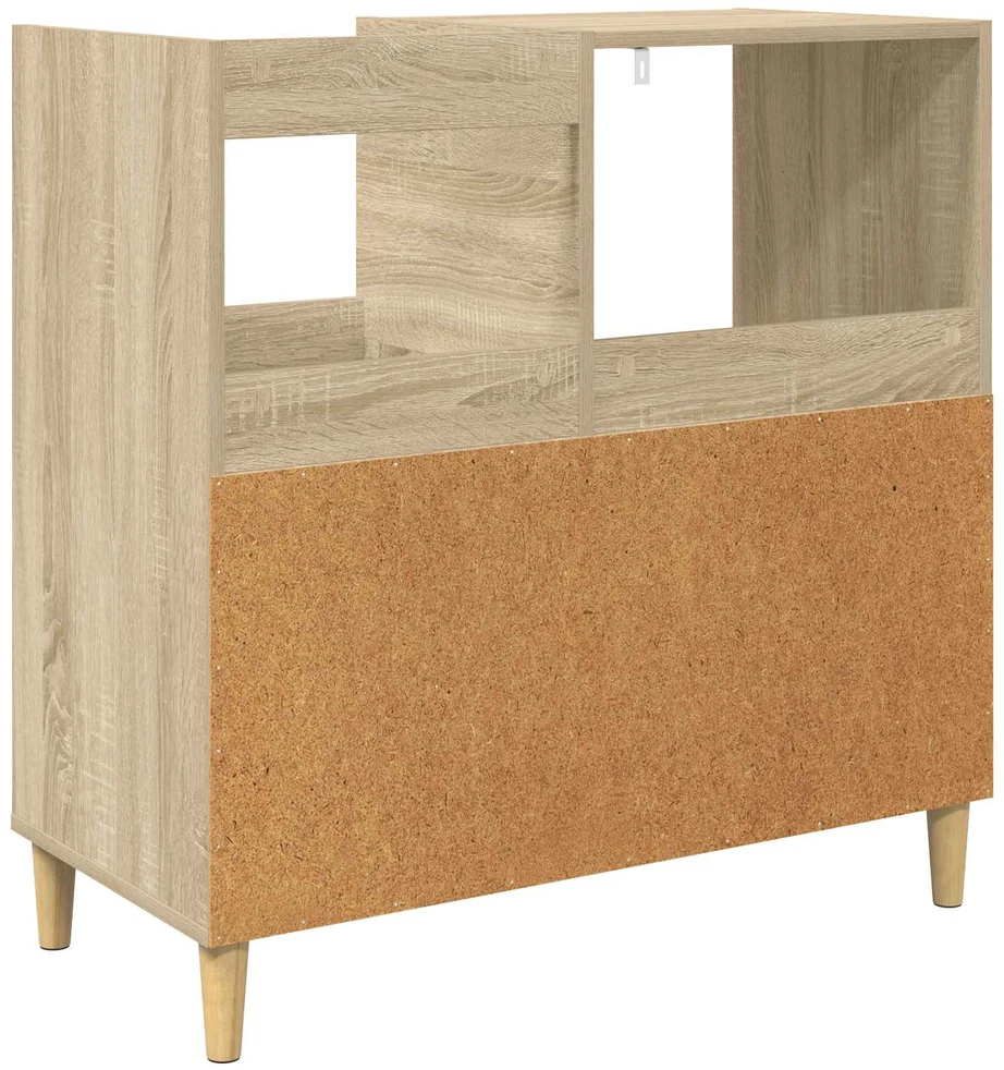 Plokštelių grotuvo stovas Sonoma ąžuolas 82 x 39,5 x 82,5 cm