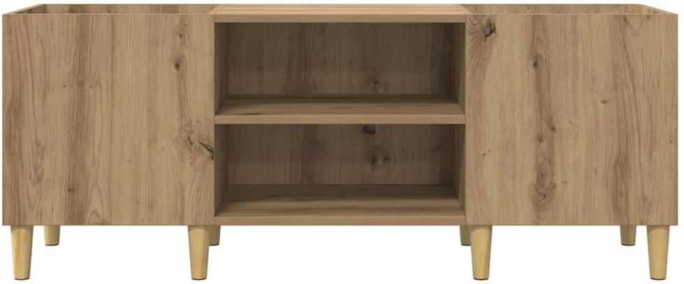 Plokštelių spintelė 121 x 38 x 48 cm Apdirbta mediena