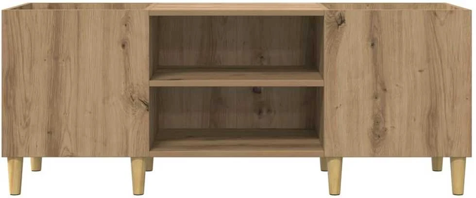 Plokštelių spintelė 121 x 38 x 48 cm Apdirbta mediena