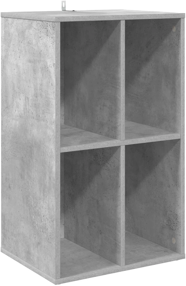 Plokštelių spintelė Betono pilka 44,5 x 36,5 x 74,5 cm