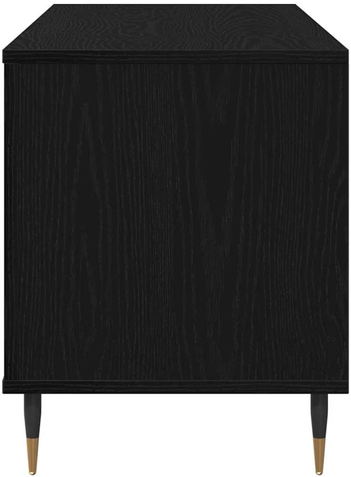 Plokštelių spintelė Juodas ąžuolas 100 x 38 x 48 cm