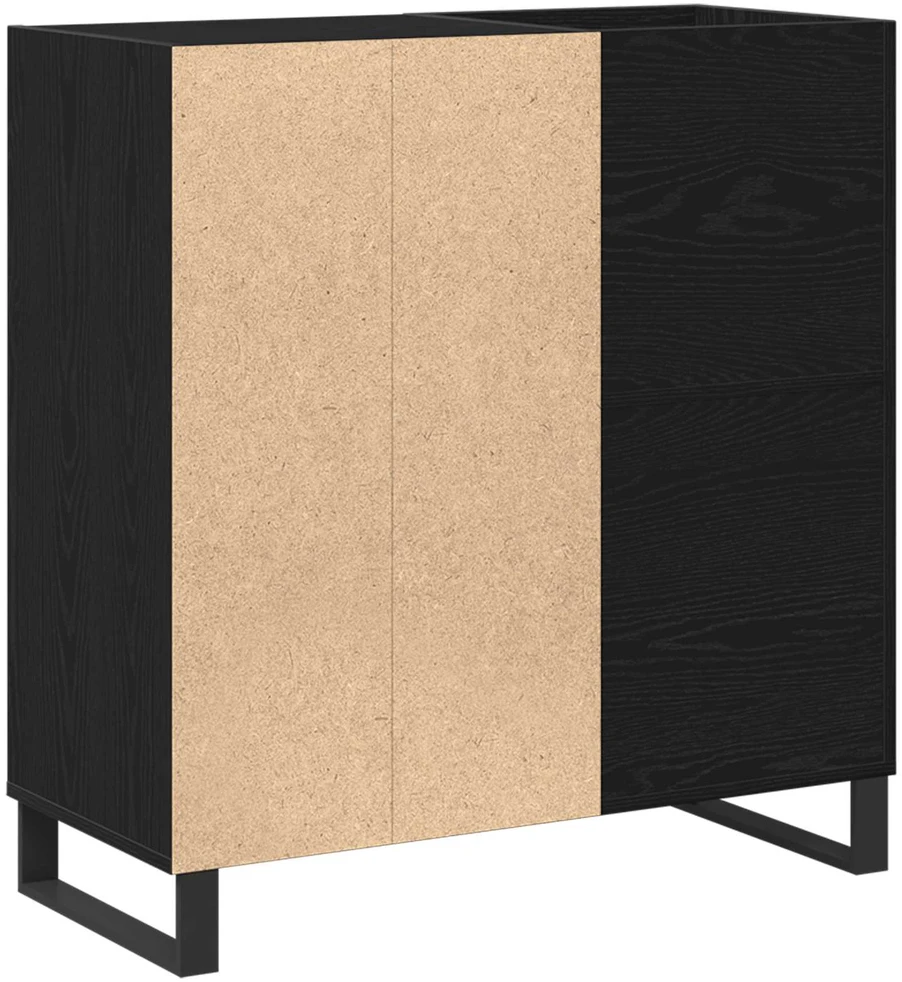 Plokštelių spintelė Juodas ąžuolas 84,5 x 38 x 89 cm