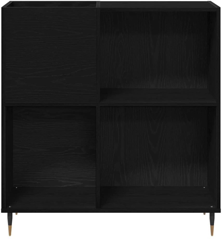 Plokštelių spintelė Juodas ąžuolas 85 x 38 x 89 cm