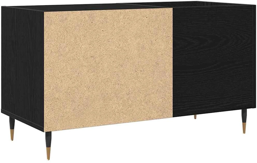 Plokštelių spintelė Juodas ąžuolas 85 x 38 x 48 cm