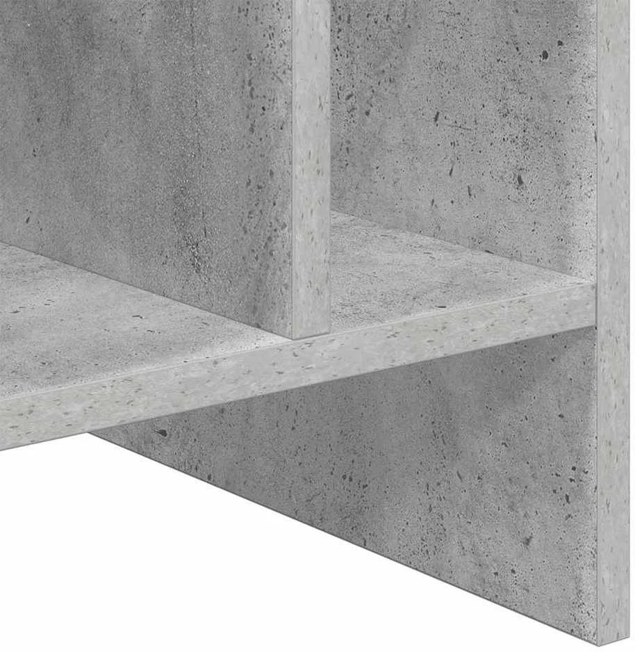 Plokštelių spintelė Betono pilka 78,5 x 35 x 45 cm