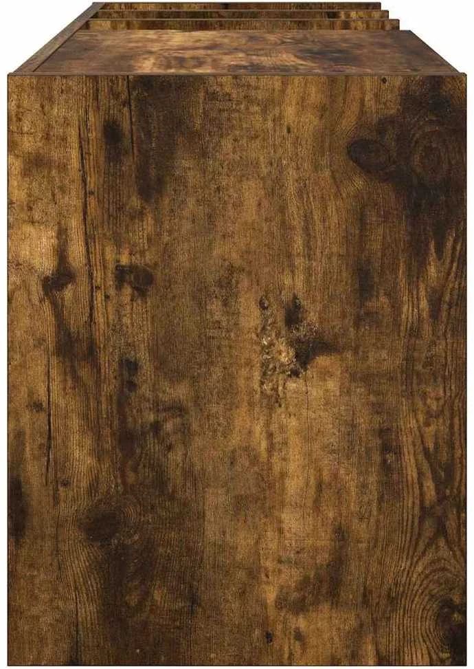 Plokštelių spintelė Rūkyta ąžuolas 78,5 x 35 x 45 cm