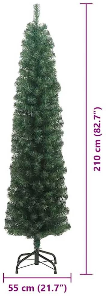 Dirbtinė Kalėdų eglutė Žalia 210 cm PVC, plienas ir plastikas