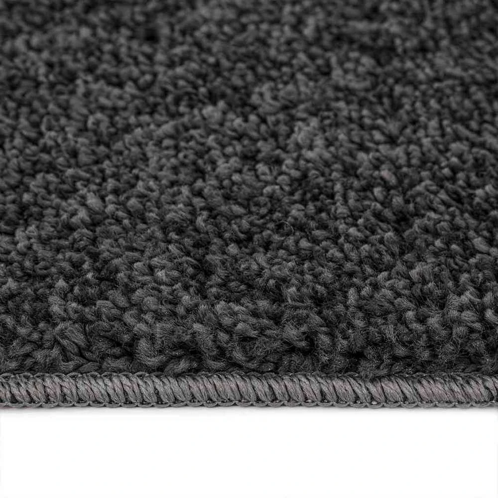 Neslystantis plaukuotas kilimas Tamsiai pilka 200 x 200 cm PP
