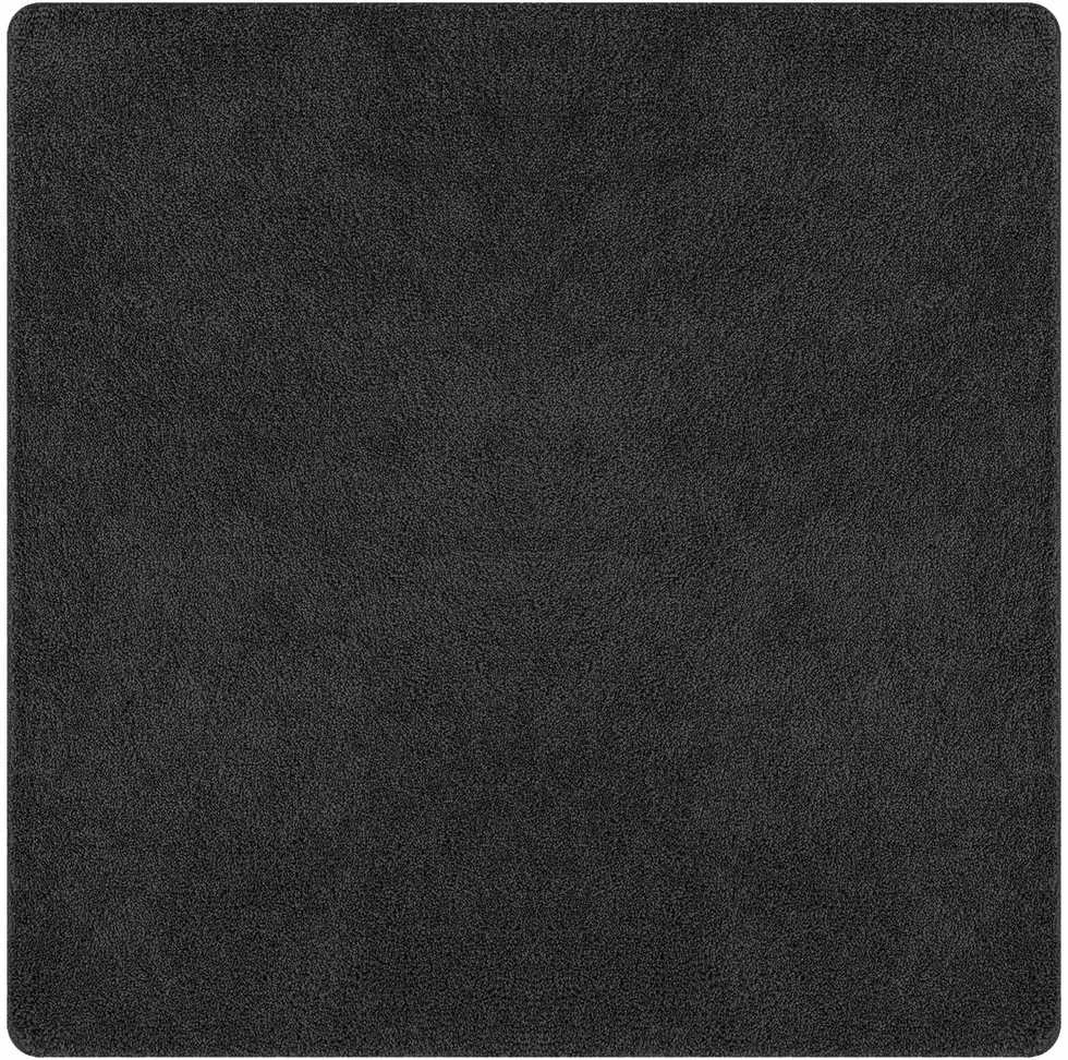 Neslystantis plaukuotas kilimas Tamsiai pilka 200 x 200 cm PP