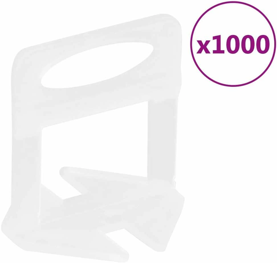 Plytelių išlyginimo spaustukai, 1000vnt., 1mm