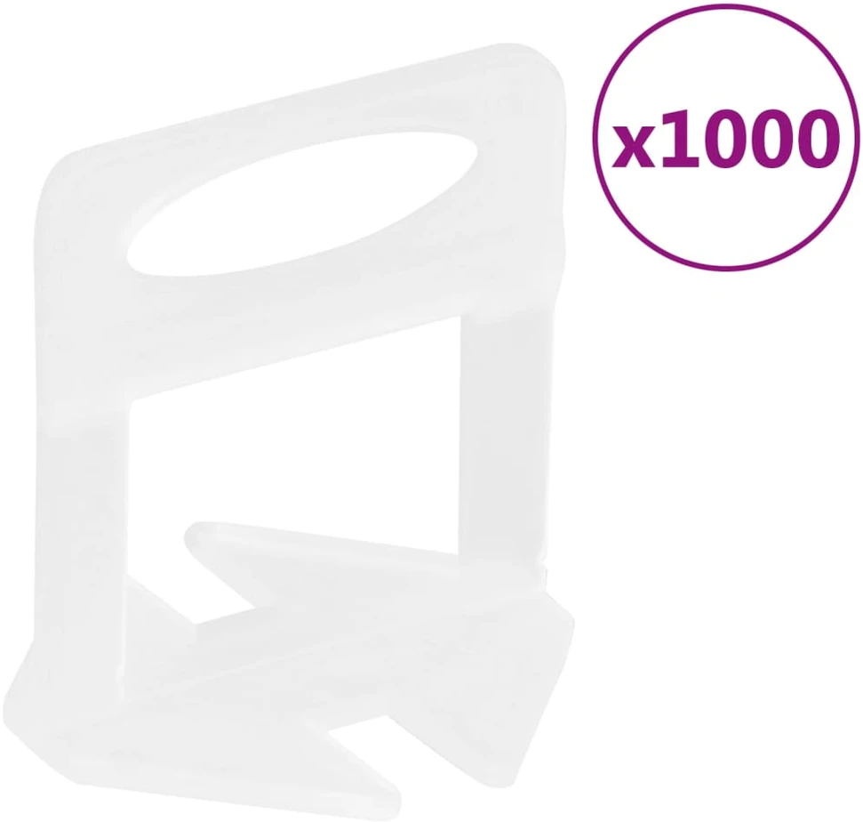 Plytelių išlyginimo spaustukai, 1000vnt., 1,5mm