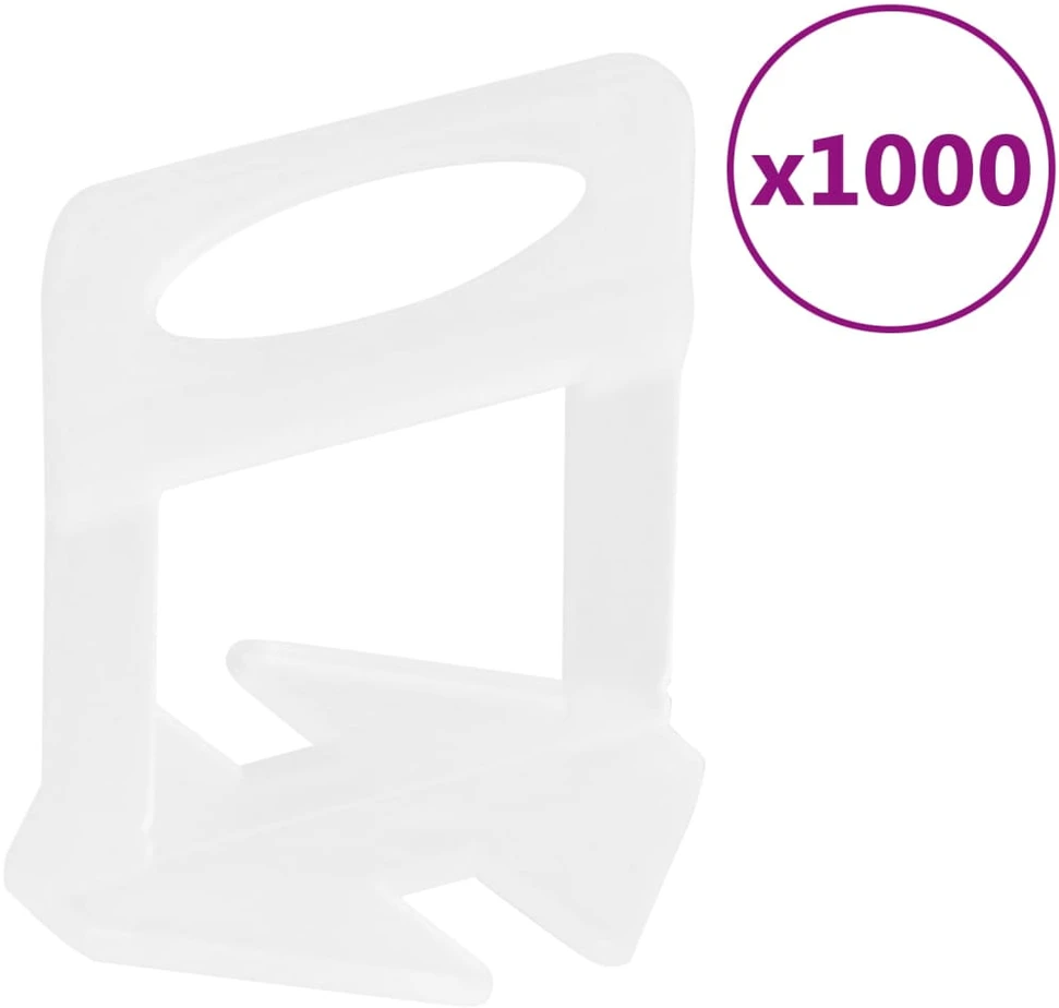 Plytelių išlyginimo spaustukai, 1000vnt., 2mm