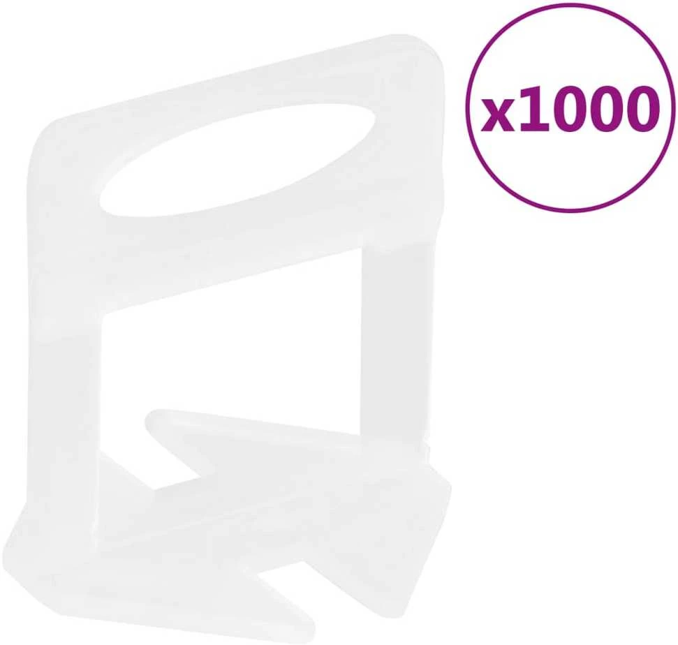 Plytelių išlyginimo spaustukai, 1000vnt., 1mm
