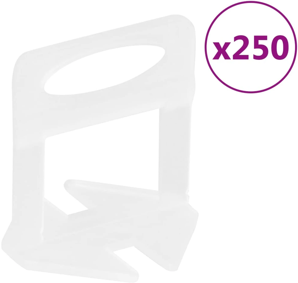 Plytelių išlyginimo spaustukai, 250vnt., 1mm