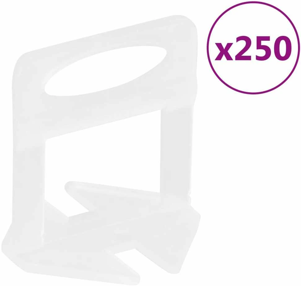 Plytelių išlyginimo spaustukai, 250vnt., 1mm
