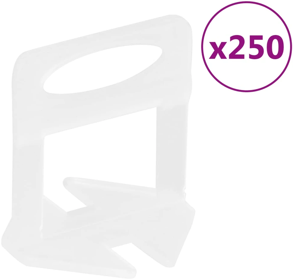 Plytelių išlyginimo spaustukai, 250vnt., 2mm