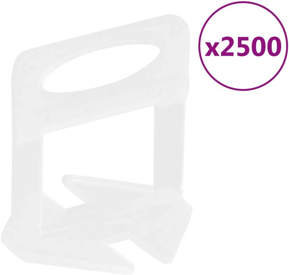 Plytelių lyginimo sistema, 500 pleištų, 2500 spaustukų, 2mm