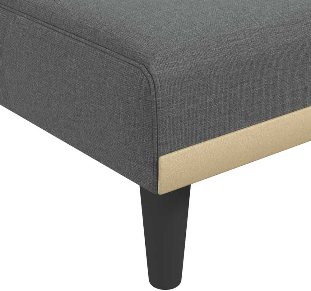 Sofa Poilsio gultas, tamsiai pilkos spalvos, audinys