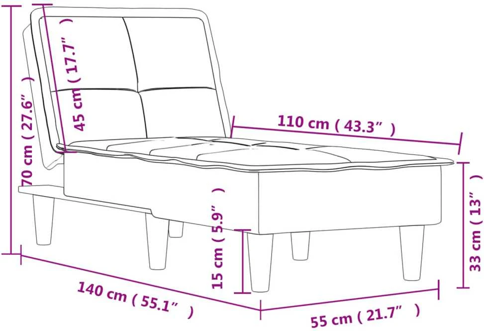 Sofa Poilsio gultas, tamsiai pilkos spalvos, audinys