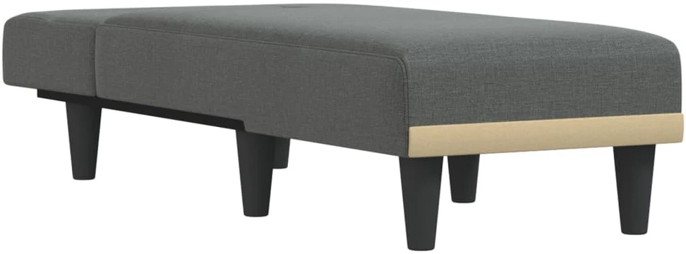 Sofa Poilsio gultas, tamsiai pilkos spalvos, audinys