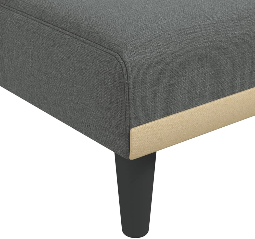 Sofa Poilsio gultas, tamsiai pilkos spalvos, audinys