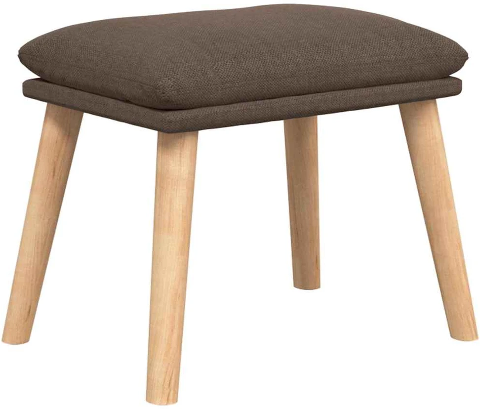 Fotelis Poilsio kėdė su pakoja, taupe spalvos, audinys