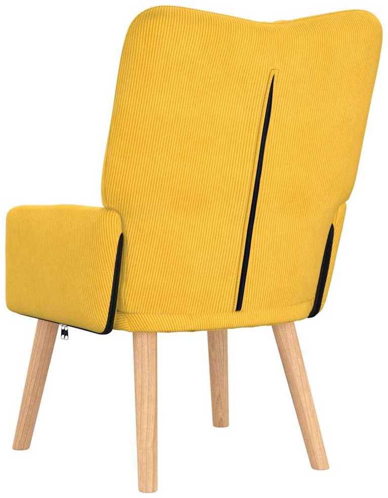 Fotelis krėslas Šviesi geltona 63 x 67 x 94 cm audinys
