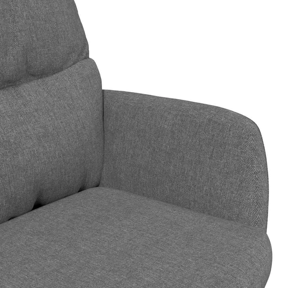 Fotelis Poilsio kėdė, šviesiai pilkos spalvos, audinys