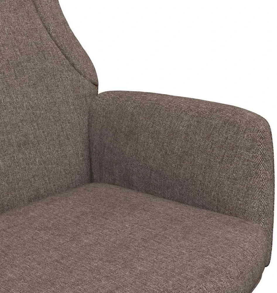 Fotelis Poilsio kėdė, taupe spalvos, audinys
