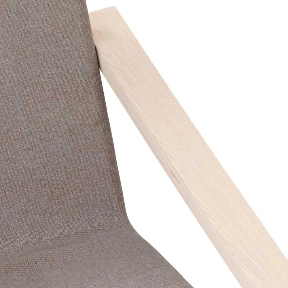 Fotelis Poilsio kėdė, taupe spalvos, audinys