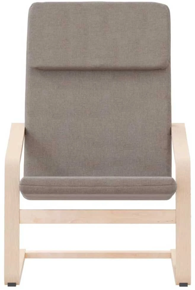 Fotelis Poilsio kėdė, taupe spalvos, audinys