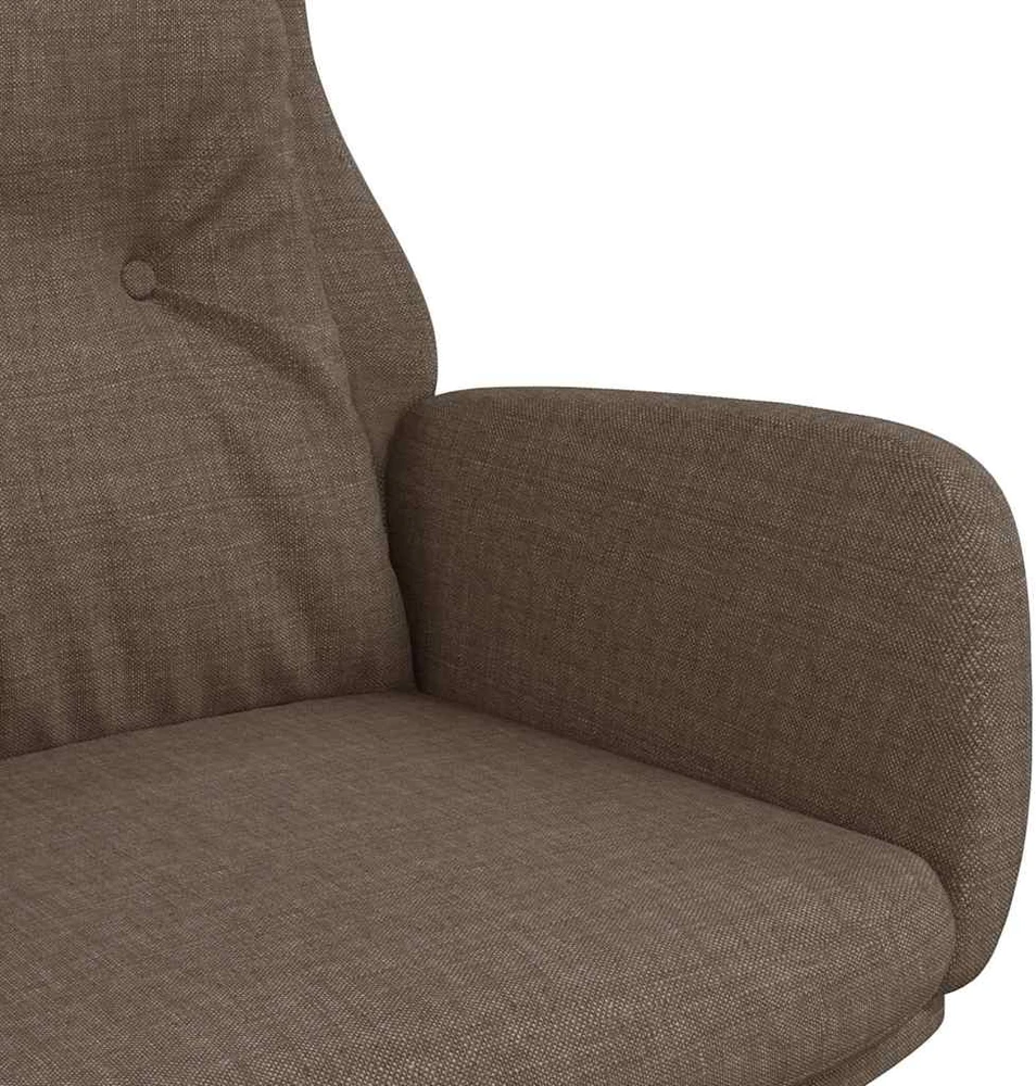 Fotelis Poilsio kėdė, taupe spalvos, audinys
