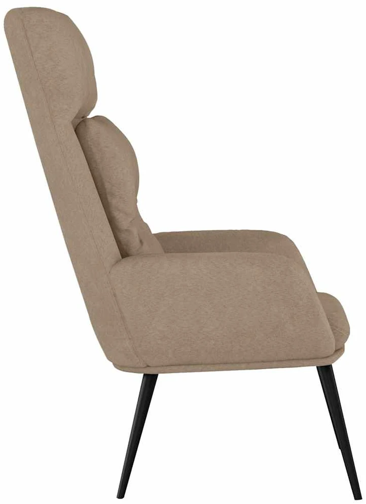 Fotelis Poilsio kėdė, taupe spalvos, dirbtinė versta oda