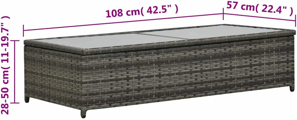 Poilsio komplektas su pagalvėmis, 4 dalių, antracito, ratanas