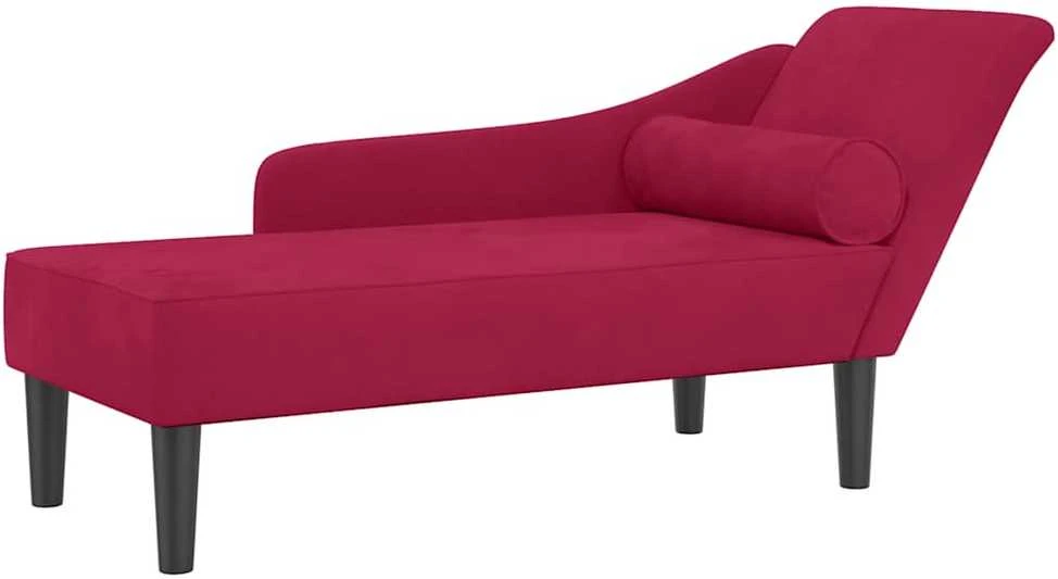 Poilsio sofa su pagalvėlėmis, raudonojo vyno spalvos, aksomas