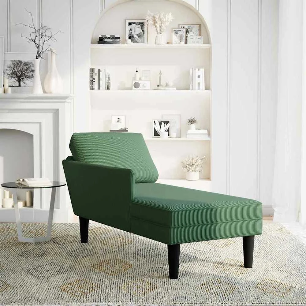 Poilsio sofa su pagalvės tamsiai žalia velveto audinys
