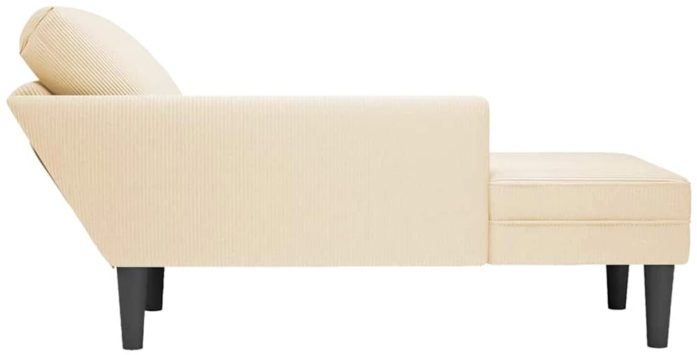 Poilsio sofa su pagalvės kreminiu velveto audinys