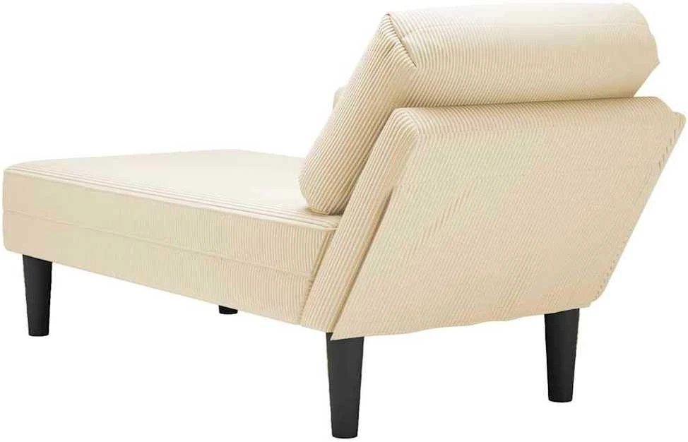 Poilsio sofa su pagalvės kreminiu velveto audinys