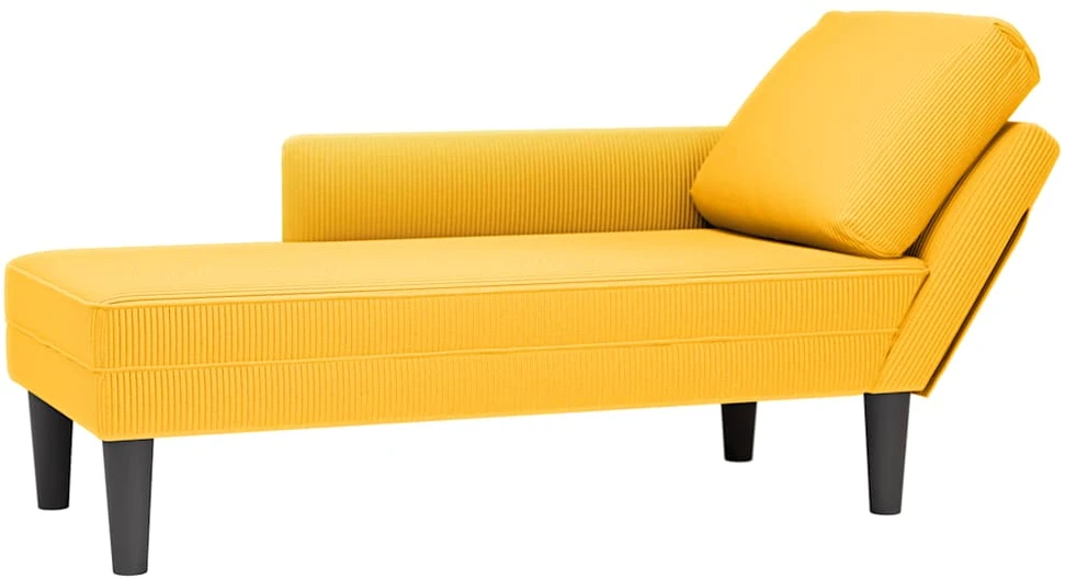 Poilsio sofa su pagalvės šviesiai geltonu velveto audinys