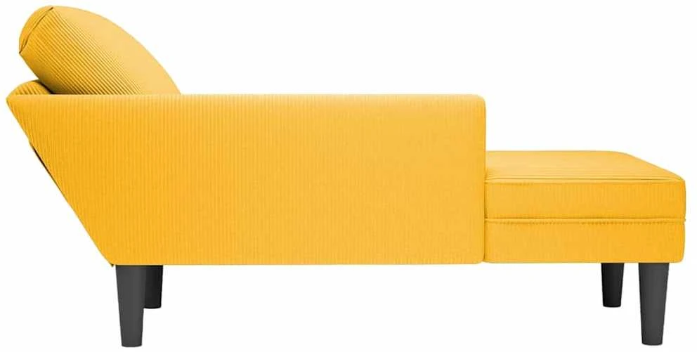 Poilsio sofa su pagalvės šviesiai geltonu velveto audinys