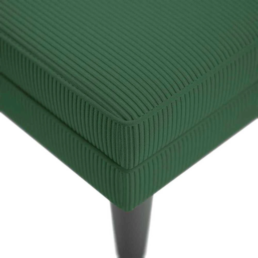 Poilsio sofa su pagalvės tamsiai žalia velveto audinys