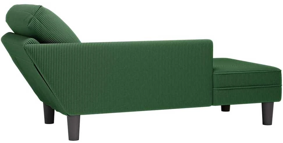 Poilsio sofa su pagalvės tamsiai žalia velveto audinys