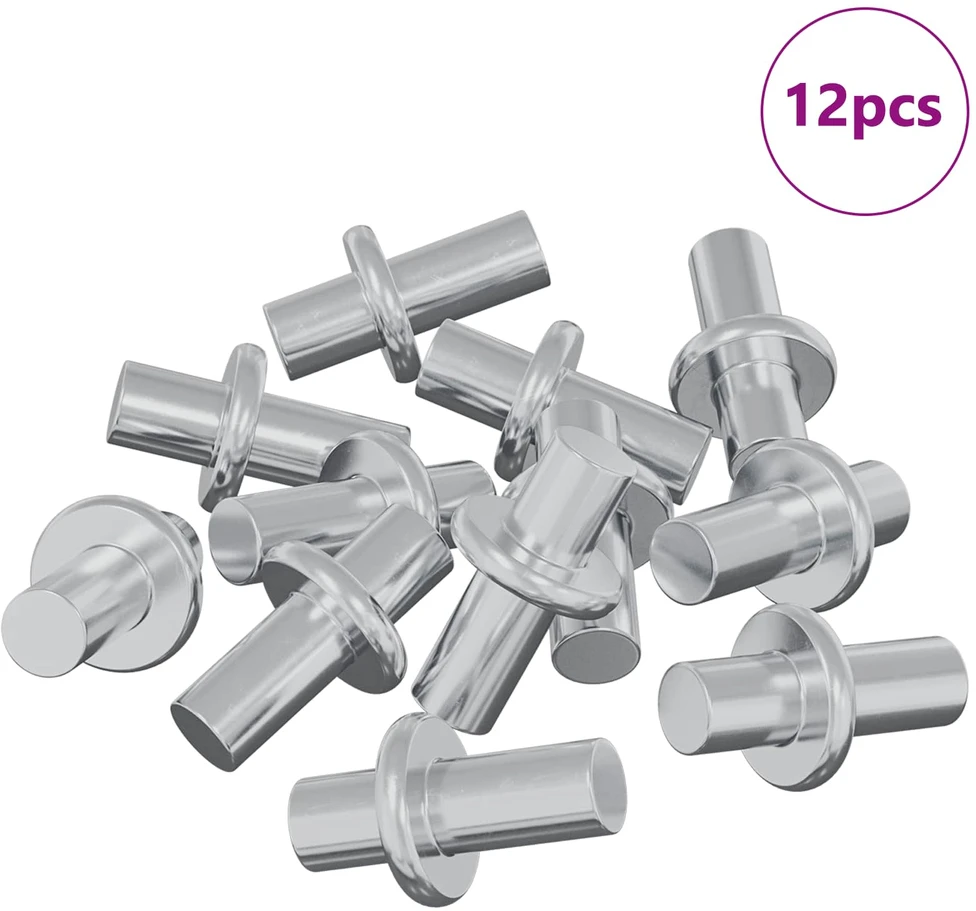 Policis 12 vnt. Sidabro 8,6 x 8,6 x 14,6 mm Plienas