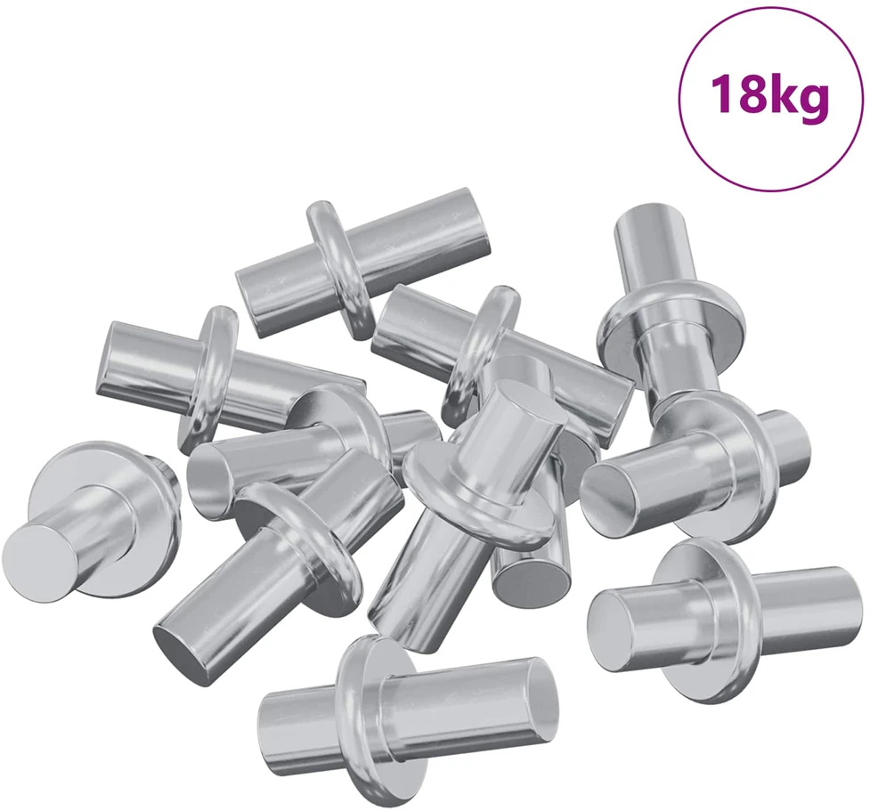 Policis 4500 vnt. Sidabro 8,6 x 8,6 x 14,6 mm Plienas