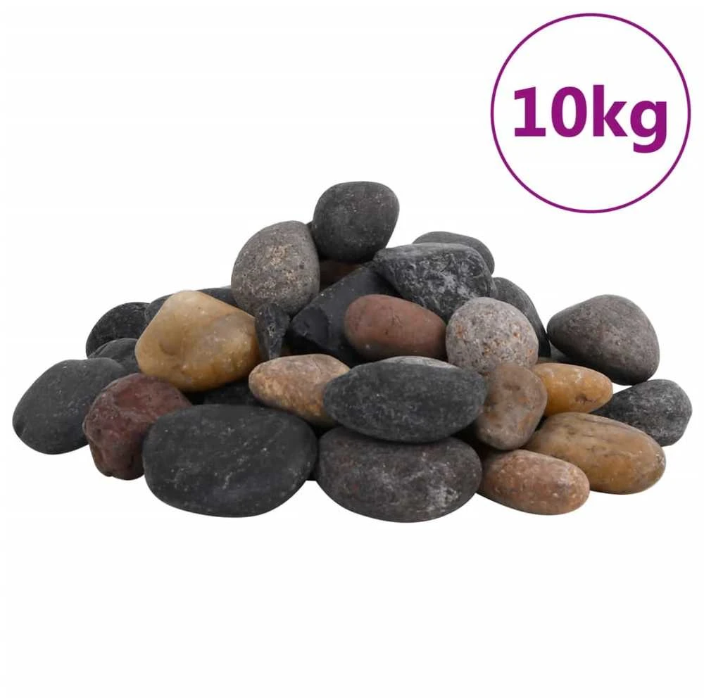 Poliruoti akmenukai, įvairių spalvų, 10kg, 5–8cm