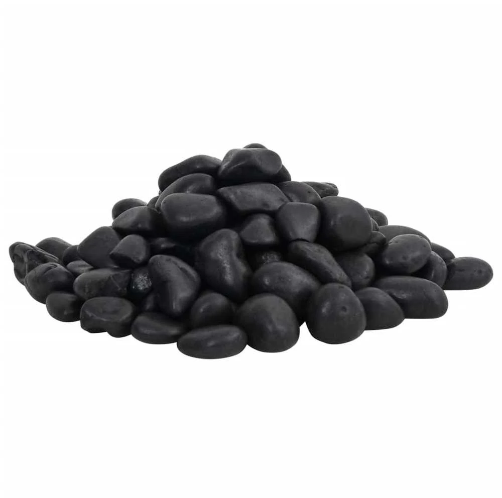 Poliruoti akmenukai, juodos spalvos, 10kg, 2–5cm