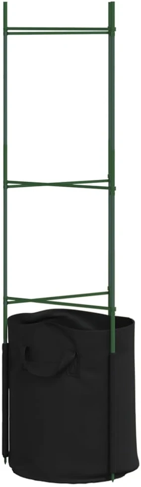 Pomidorų narvai su augalų maišeliais, 6vnt., 116cm, plienas/PP