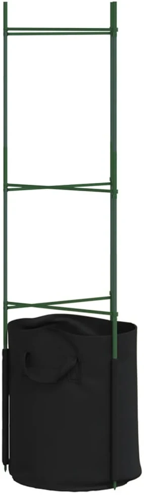 Pomidorų narvai su augalų maišeliais, 6vnt., 116cm, plienas/PP